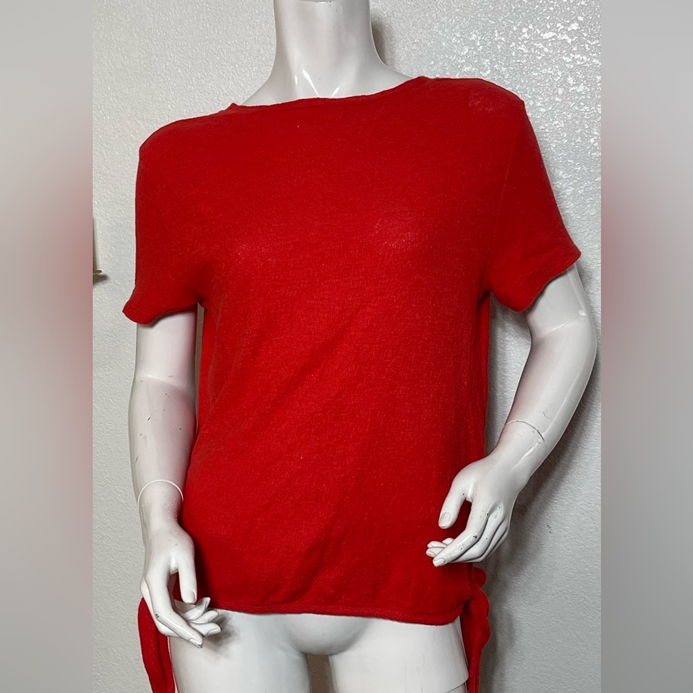 💯Cotton Madewell Red Boxy Short Sleeve T-Shirt